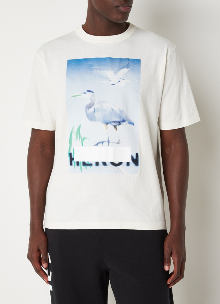 Heron Preston - Censored T-shirt met logoprint - Ivoor