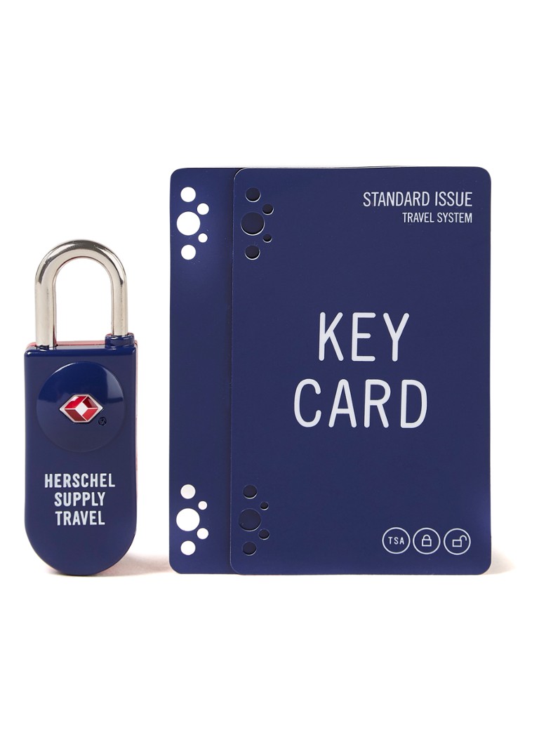 Herschel Supply TSA Card lock hangslot • Donkerblauw • de Bijenkorf
