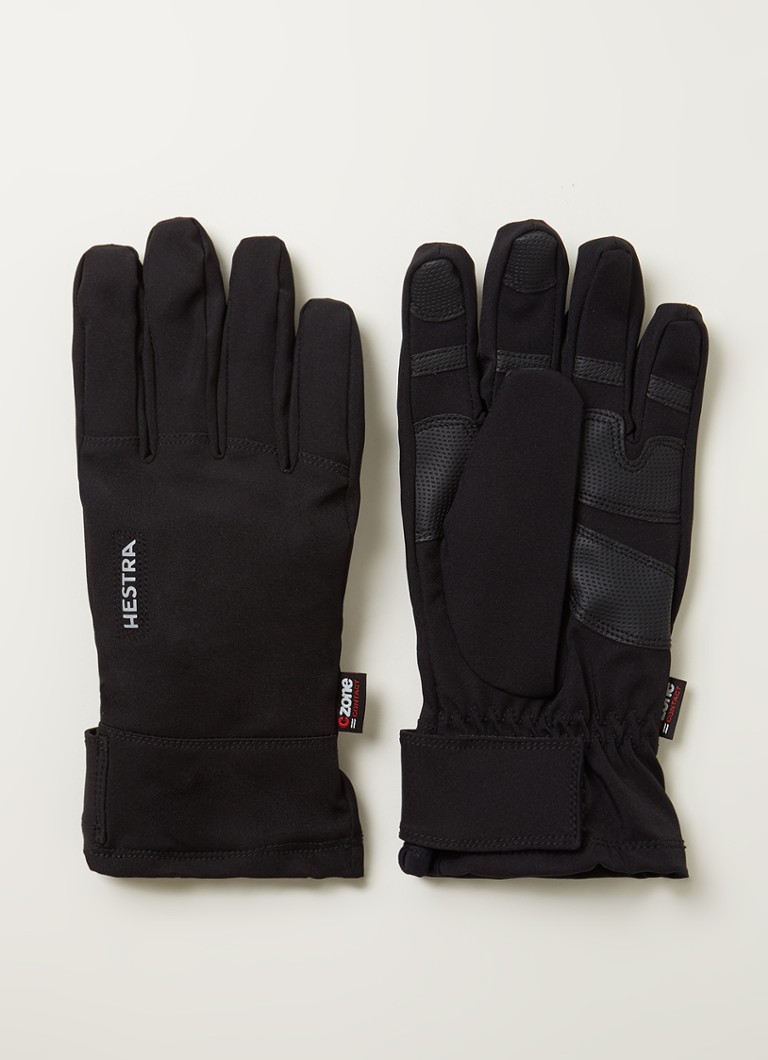 Hestra C-Zone Up 5 Finger waterafstotende handschoenen • Zwart • de Bijenkorf