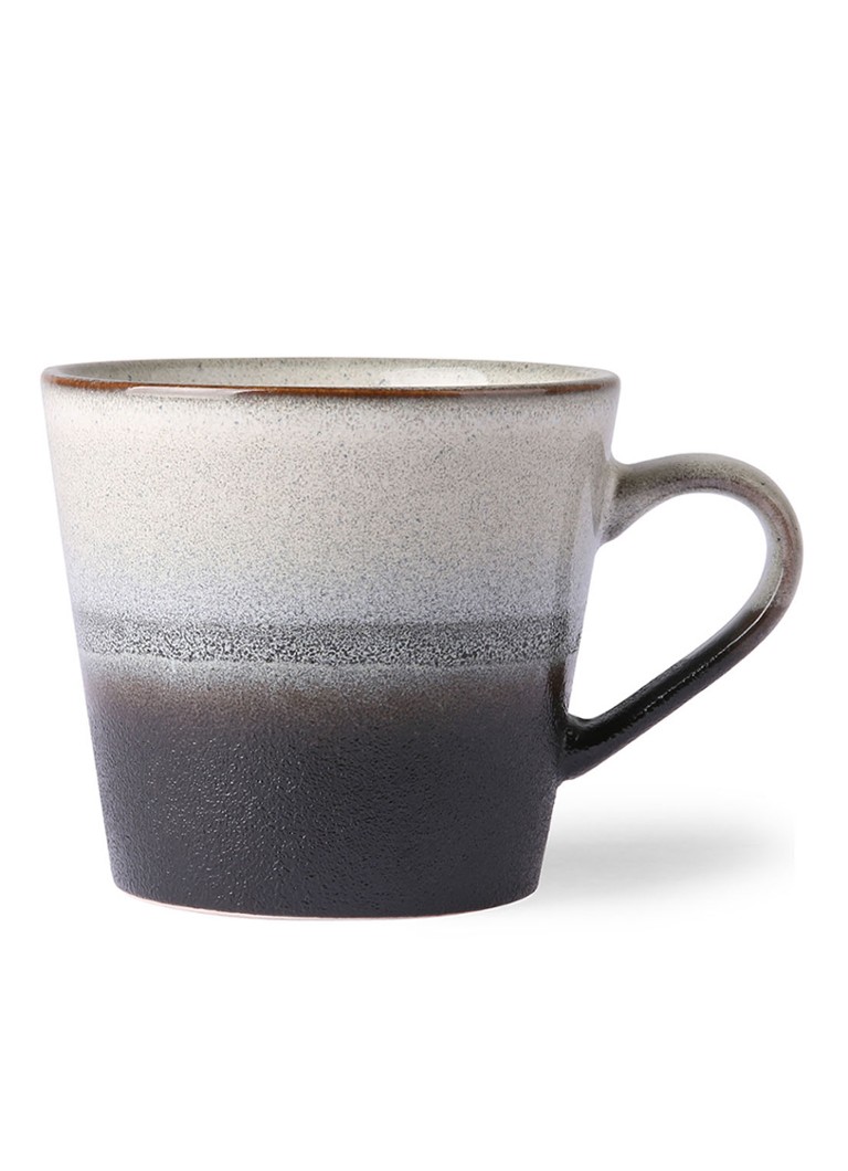 HKliving - Rock cappuccinokopje 30 cl - Zwart