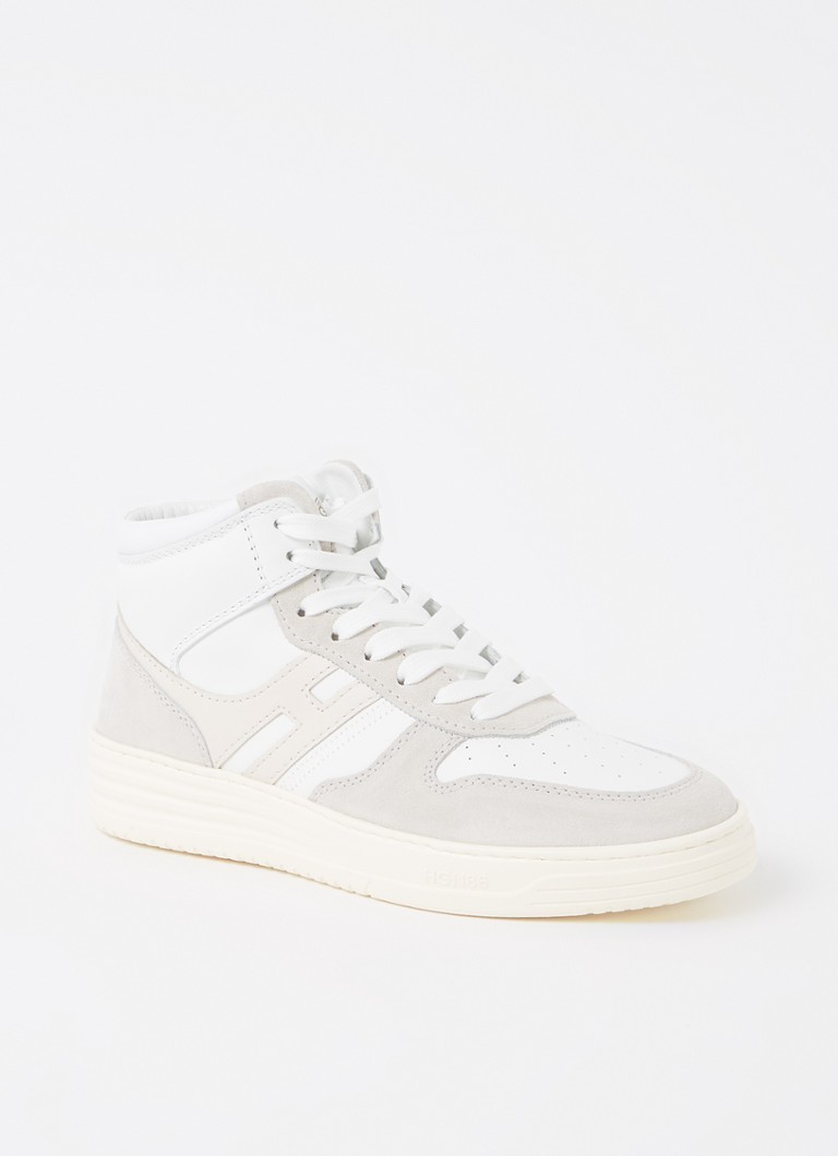Hogan - H630 sneaker van leer met suède details - Mint