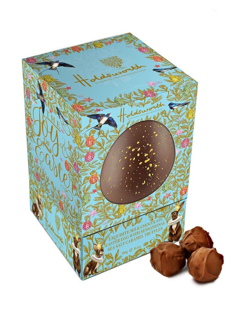 Holdsworth - Paasei met chocoladetruffels in giftbox 300 gram - null