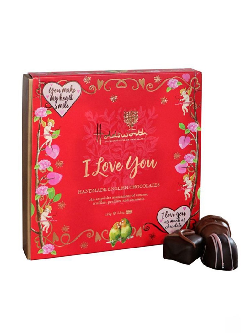 Holdsworth - Valentijn chocolade bonbons giftbox 110 gram - null