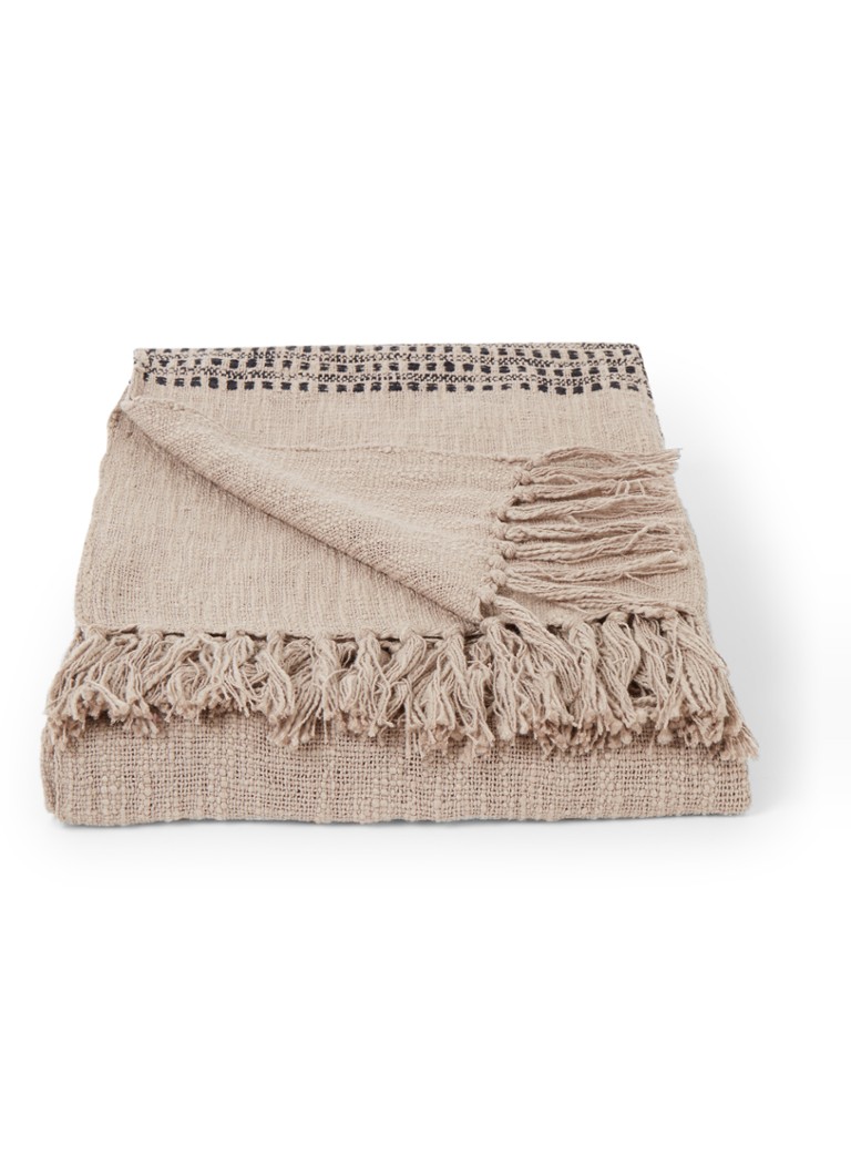 Drift Home Quinn Plaid - 130x180cm - Natural - Recycled Cotton
