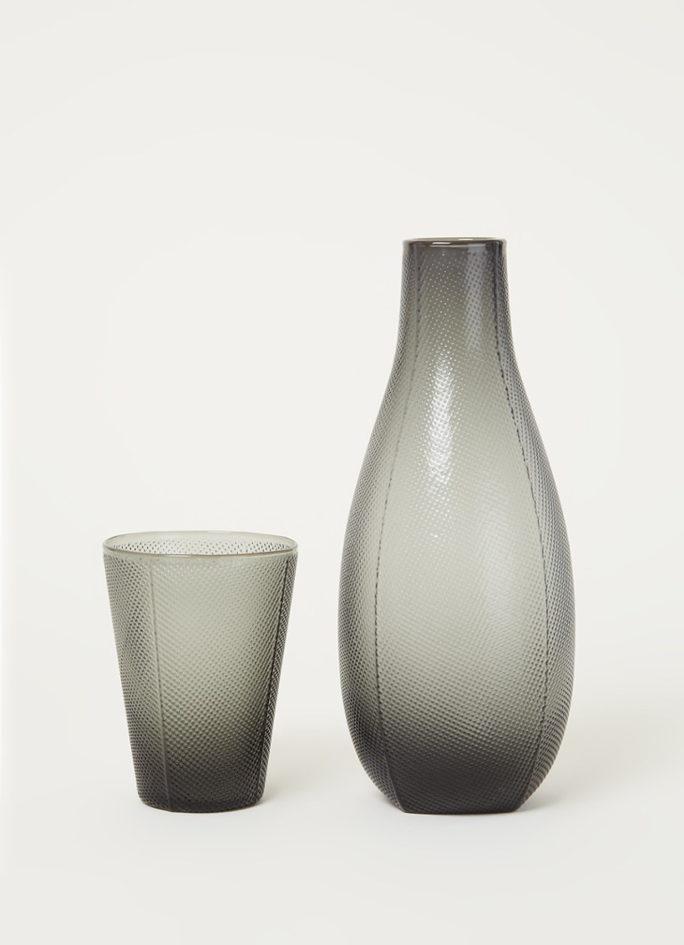 House Doctor Milo karaf met glas 2delig • Donkergrijs • de Bijenkorf