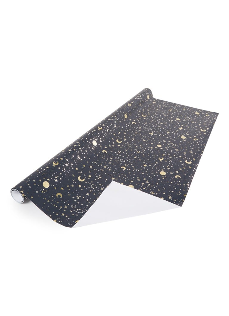House of Products - Galaxy inpakpapier 70 cm x 3 meter - Donkerblauw