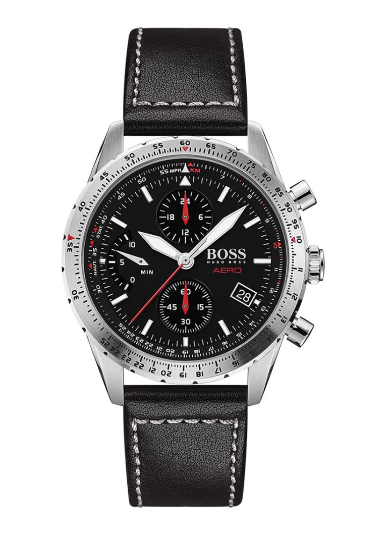 HUGO BOSS - Aero horloge HB1513770 AERO - Zwart