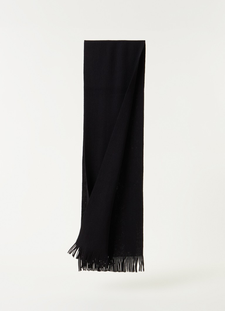 Albas sjaal van wol 180 x 25 cm De Bijenkorf Heren Accessoires Sjaals 
