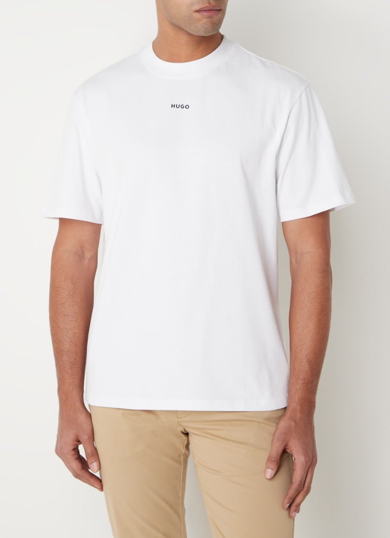 sessie Th computer HUGO BOSS Dapolino T-shirt met logo • Wit • de Bijenkorf