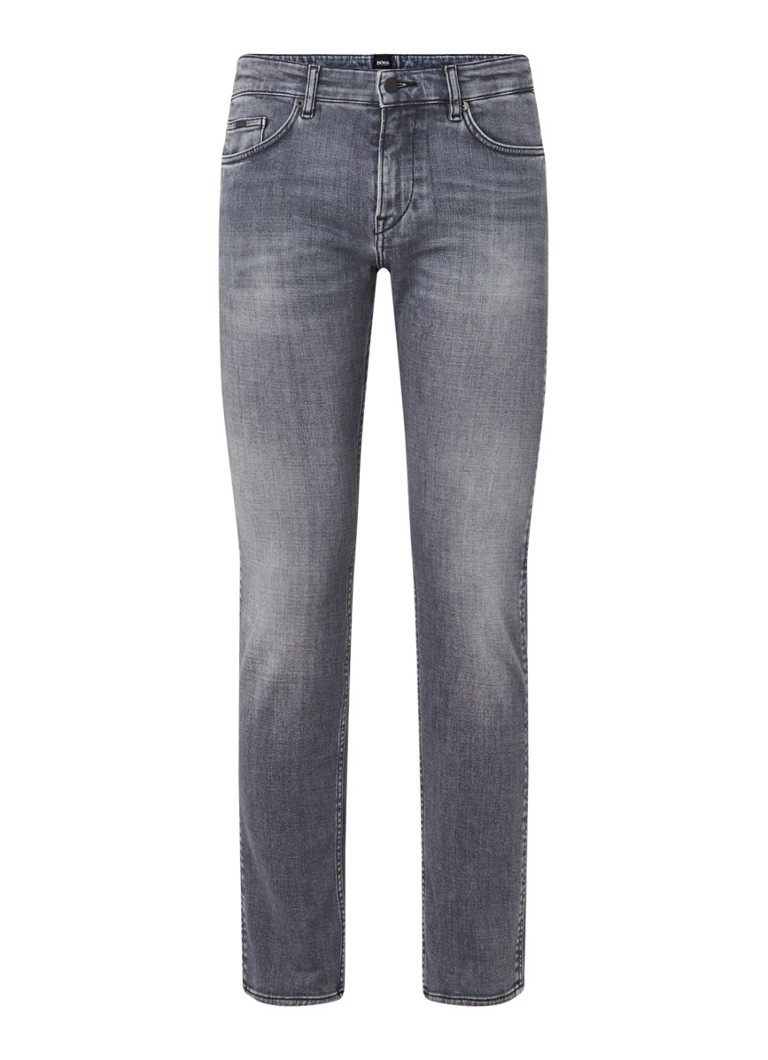 HUGO BOSS Delaware slim fit jeans met stretch • Grijs • de Bijenkorf