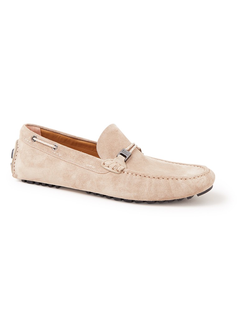 HUGO BOSS Driver loafer van kalfssuede � Beige � de Bijenk picture