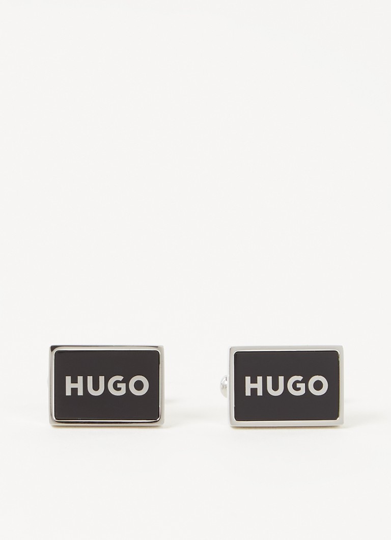 HUGO BOSS - E-Frame manchetknopen met logo - Zwart