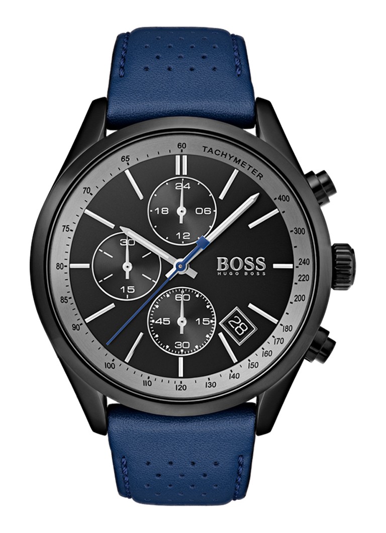 HUGO BOSS - Grand Prix horloge HB1513563 - Donkerblauw