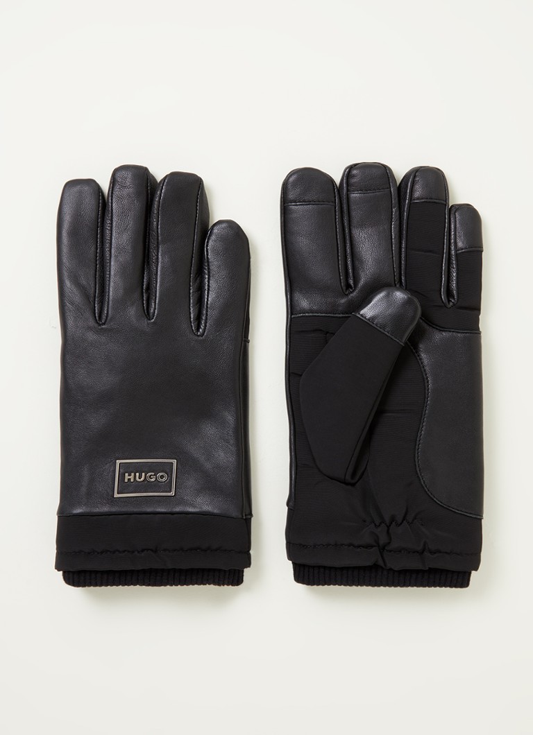HUGO BOSS - Handschoenen van lamsleer - Zwart