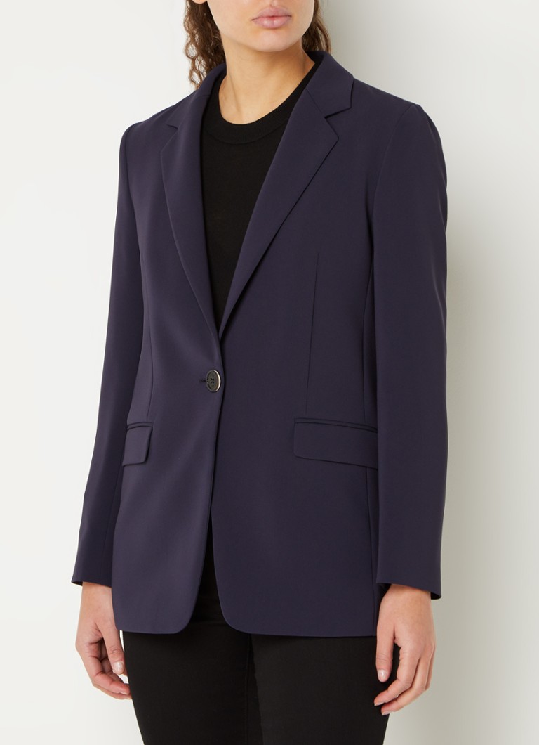 HUGO BOSS - Jocalua blazer met klepzakken - Donkerblauw