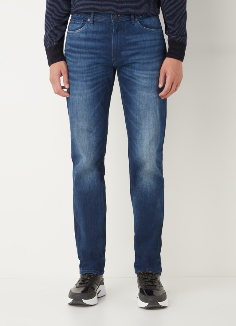 HUGO BOSS - Maine straight leg jeans in lyocellblend met stretch - Indigo