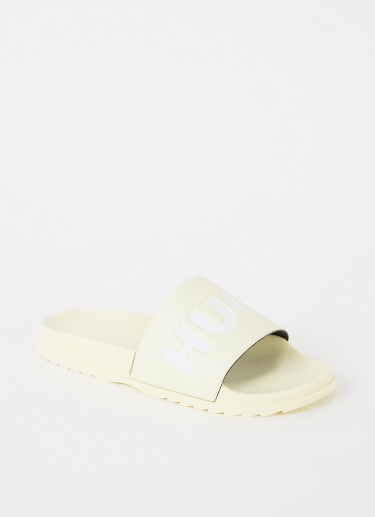 HUGO BOSS Match slipper met logo • Geel • de Bijenkorf