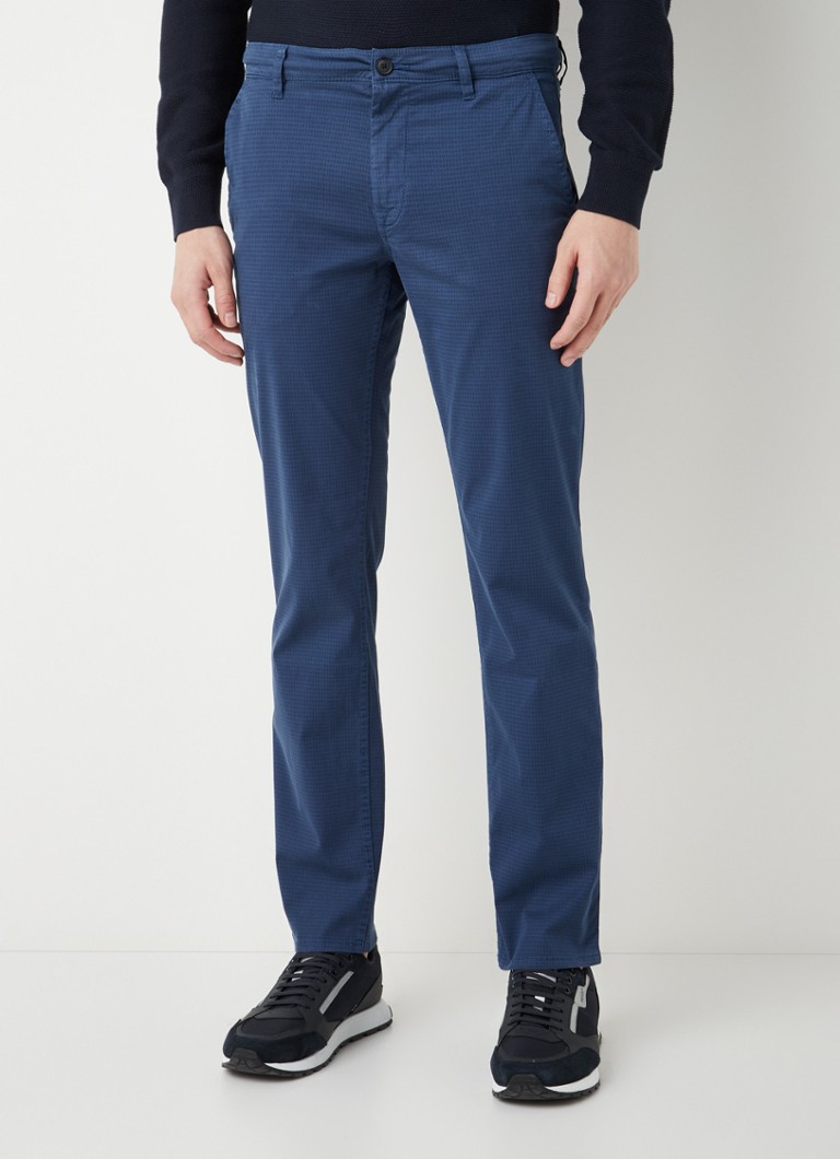 HUGO BOSS Schino slim fit chino met stretch • Kobaltblauw • de Bijenkorf