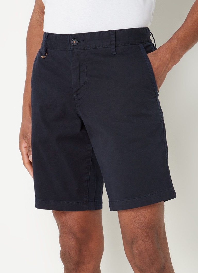 HUGO BOSS Schino slim fit korte broek met steekzakken • Blauw • de Bijenkorf