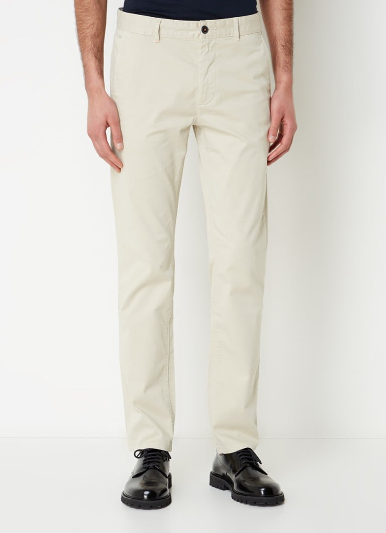 HUGO BOSS Slim fit chino met steekzakken • Beige • de Bijenkorf