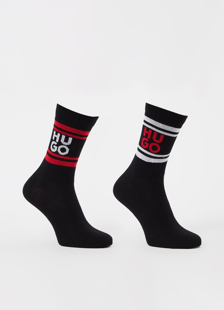 HUGO BOSS - Sokken met logo 2-pack - Zwart