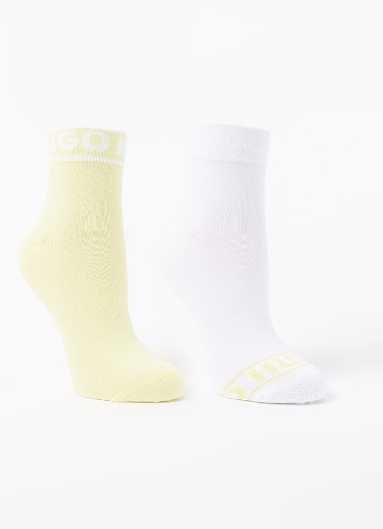 HUGO BOSS - Sokken met logo in 2-pack - Geel