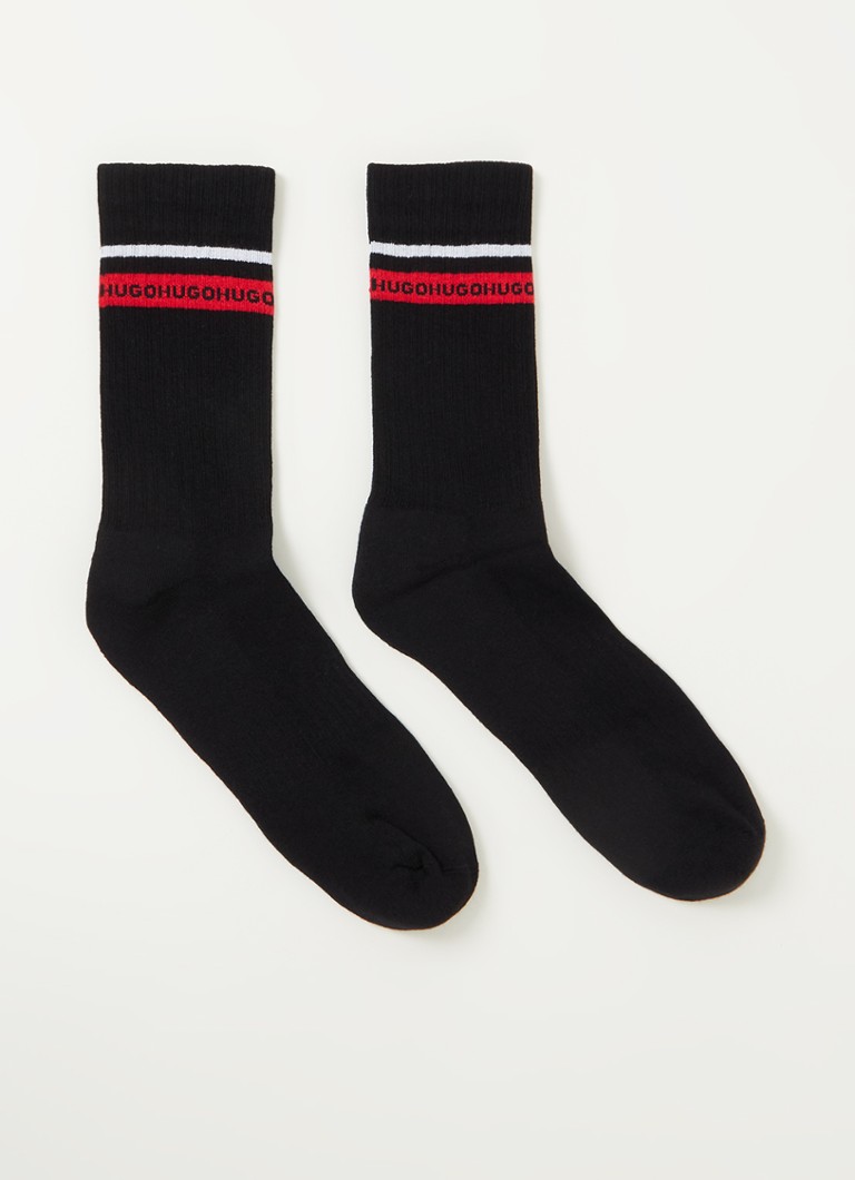 HUGO BOSS - Sokken met logo in 2-pack - Zwart