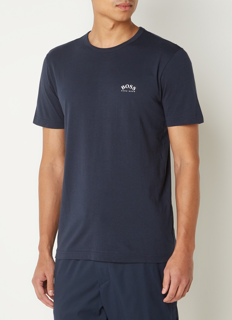 HUGO BOSS - T-shirt met logoprint - Rood