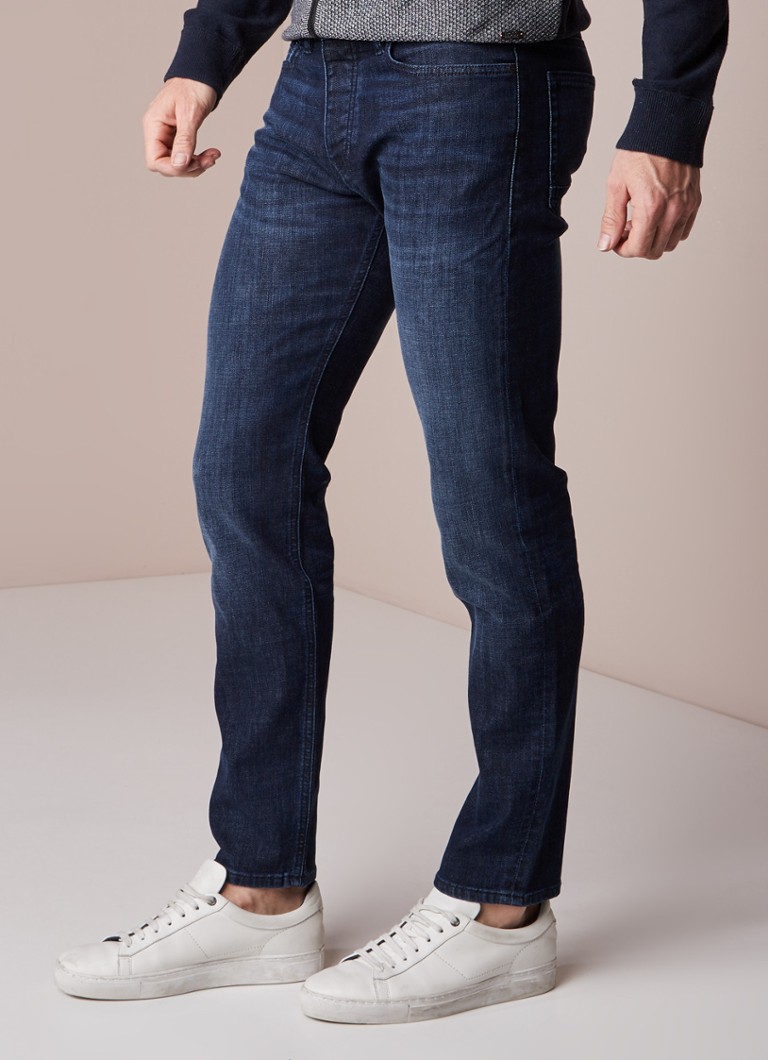 HUGO BOSS Taber tapered jeans met stretch • Indigo • de Bijenkorf