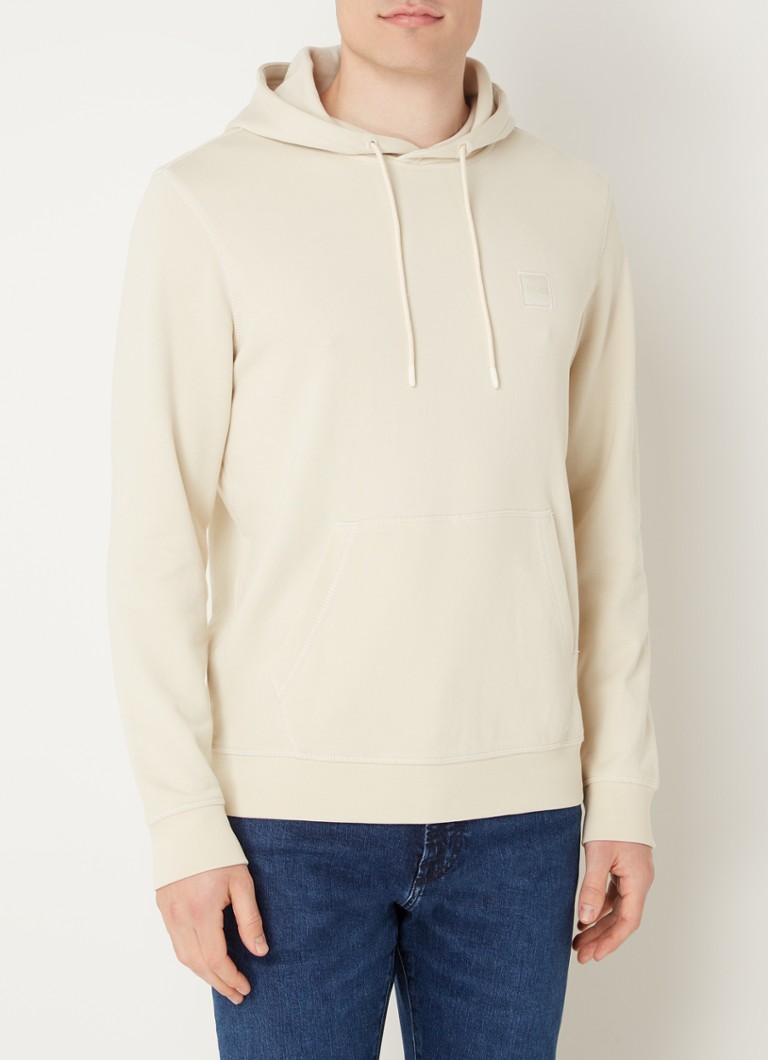HUGO BOSS - Wetalk hoodie met logo - Wit