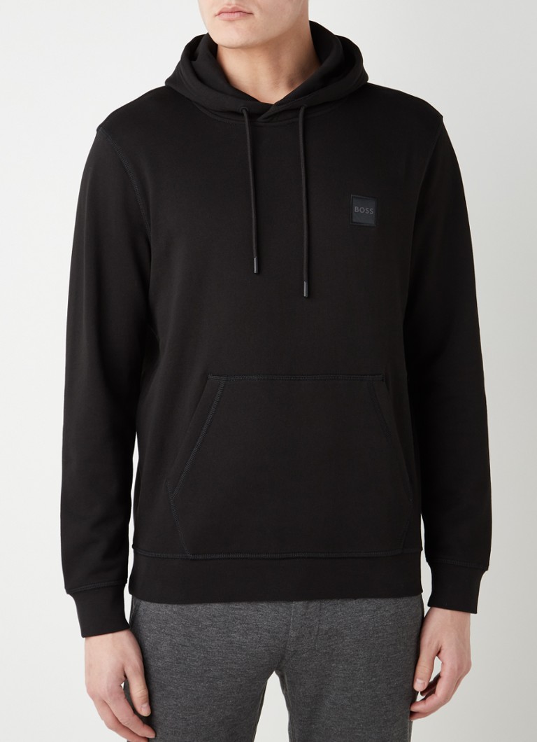 HUGO BOSS - Wetalk hoodie met logo - Zwart