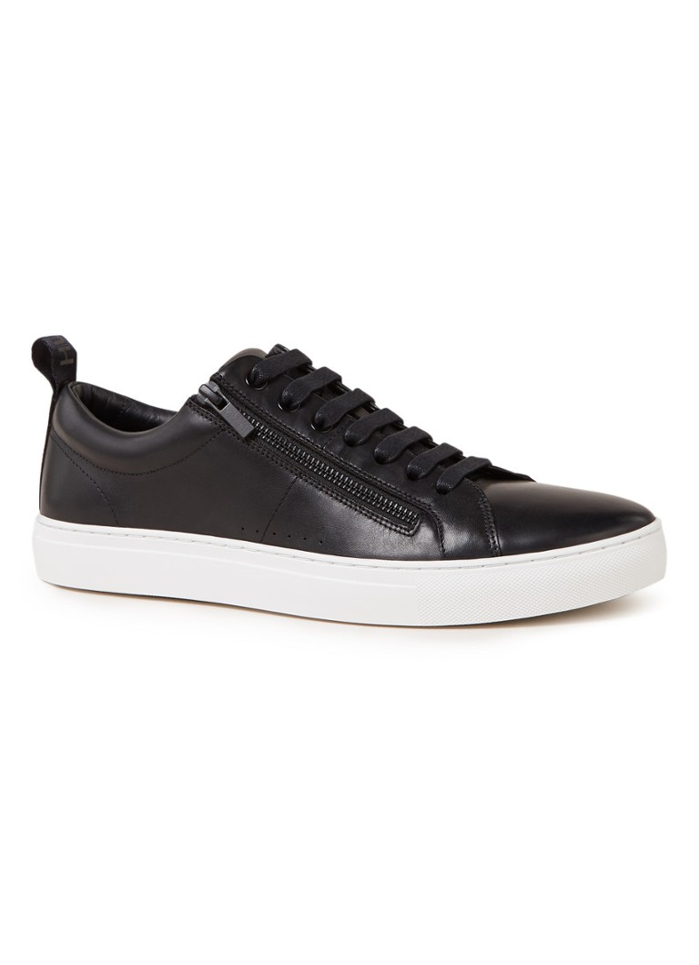 HUGO Futurism Tenn sneaker van leer ⢠Zwart ⢠de Bijenkorf