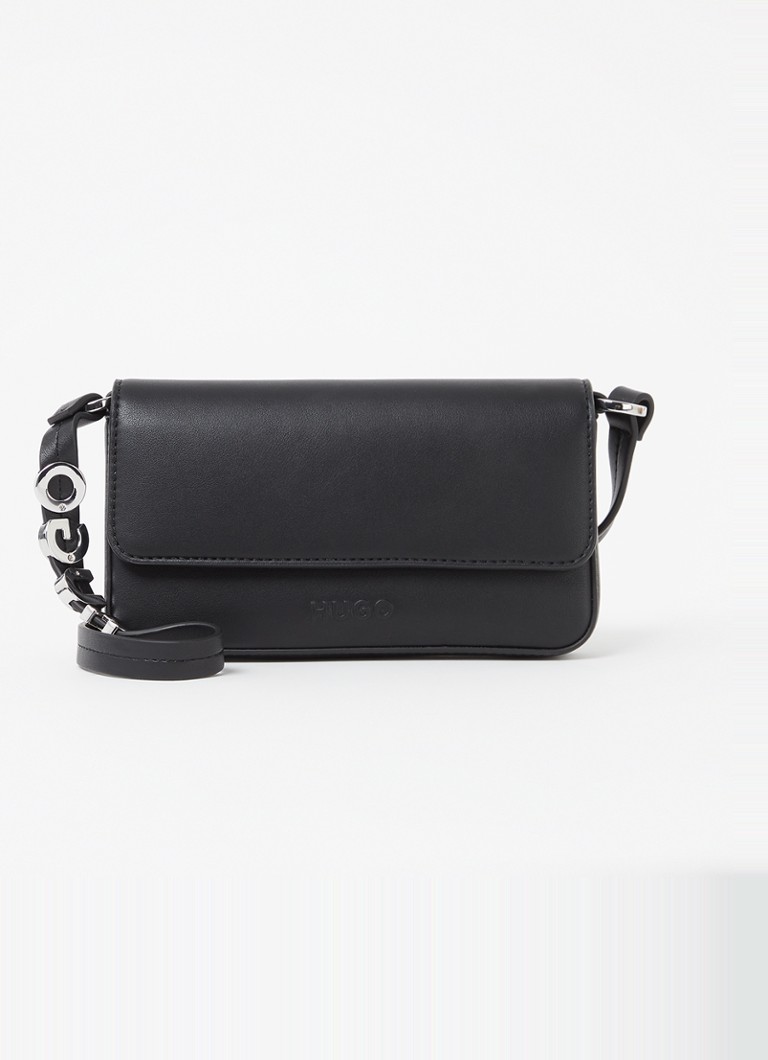 HUGO - Mel Long crossbody telefoonhoes met logo - Zwart