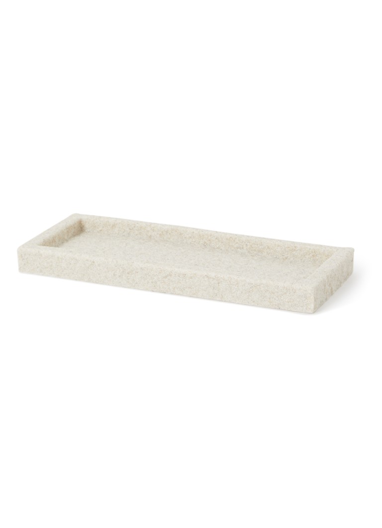 Humdakin - Sandstone opbergschaal 25 x 10 cm - Gebroken wit