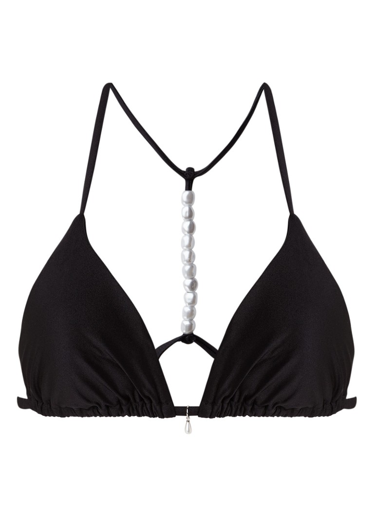 Hunkemöller Cannes triangel bikinitop • Zwart • de Bijenkorf