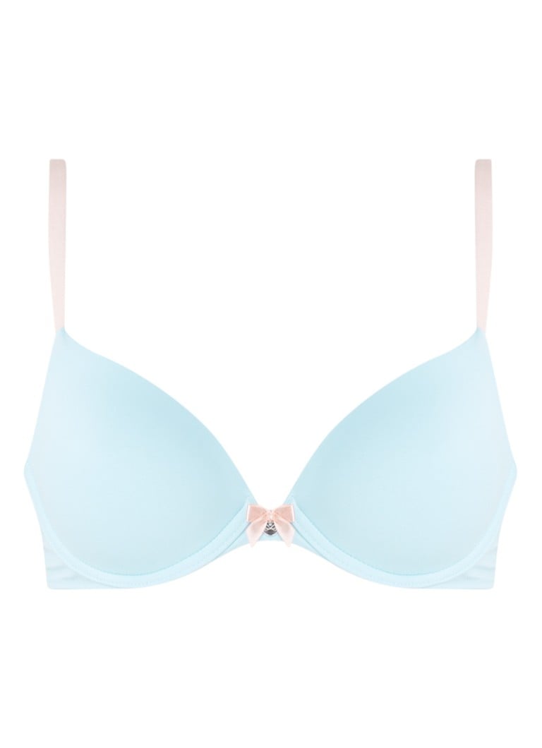 Hunkemöller Tshirt bh met contrasterende bandjes • Lichtblauw • de Bijenkorf Hunkemöller Tshirt bh met contrasterende bandjes • Lichtblauw • de Bijenkorf