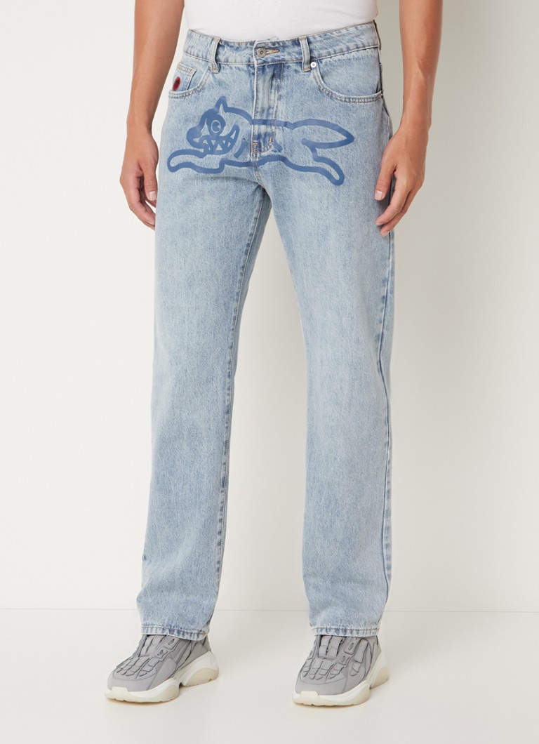 ICECREAM Running Dog straight leg jeans met print • Indigo • de Bijenkorf