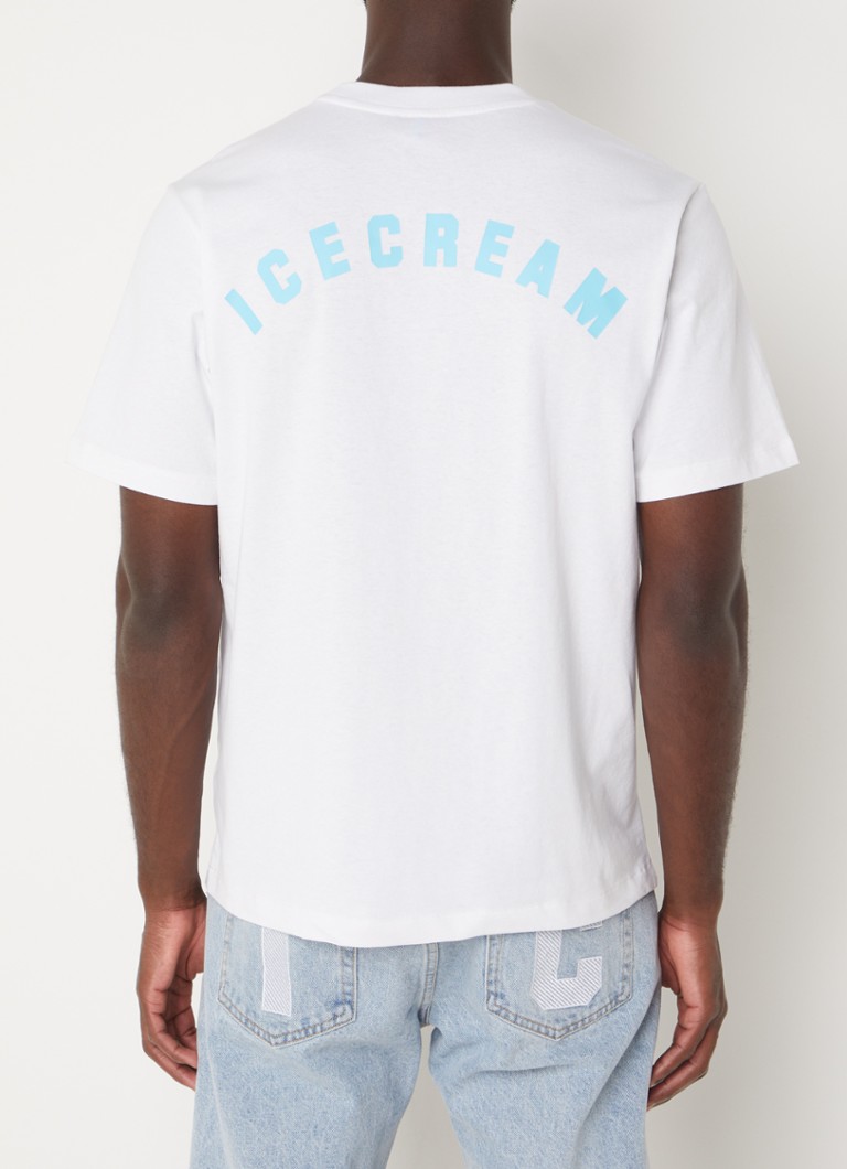 Icecream T Shirt Met Logo En Backprint • Wit • De Bijenkorf