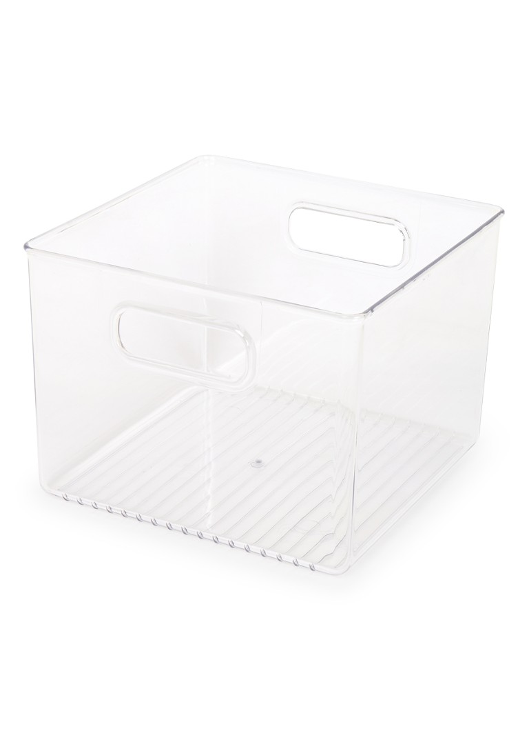 iDesign - Linse koelkast en vriezer opbergbox 20 x 20 cm  - Transparant