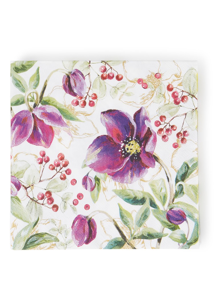 Lot De 20 Serviettes En Papier Chevalier Médiéval 33x33 Cm