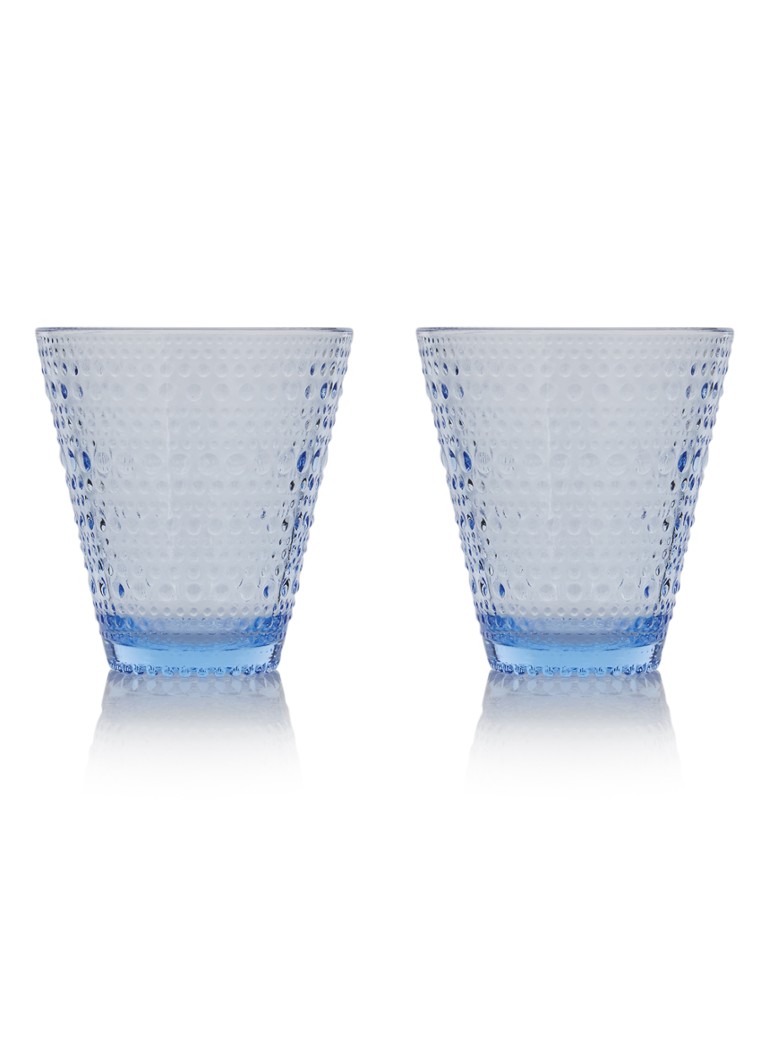 iittala - Drinkglas 30 cl set van 2 - Aquablauw