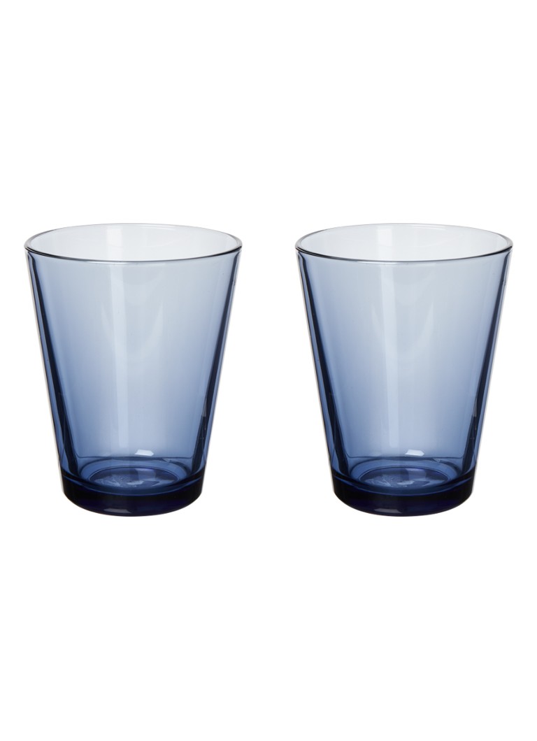 iittala - Drinkglas 40 cl set van 2 - Donkerblauw