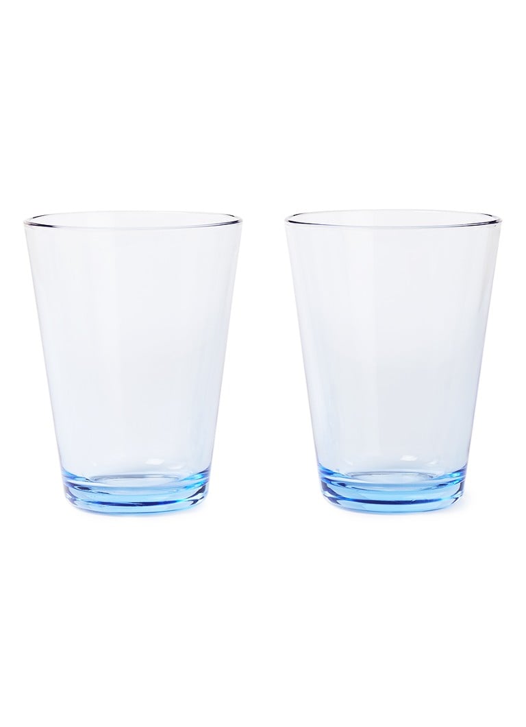 iittala - Kartio waterglas 40 cl set van 2 - Blauw