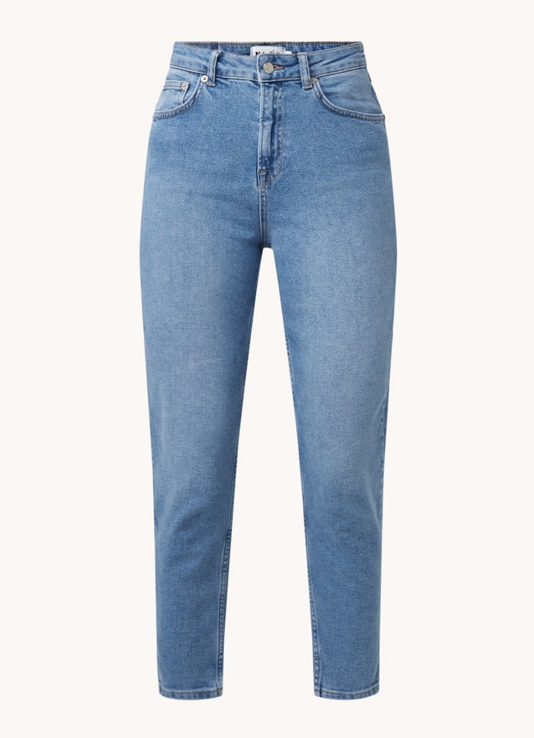 NA-KD High-Waist tapered fit cropped Mom-Jeans