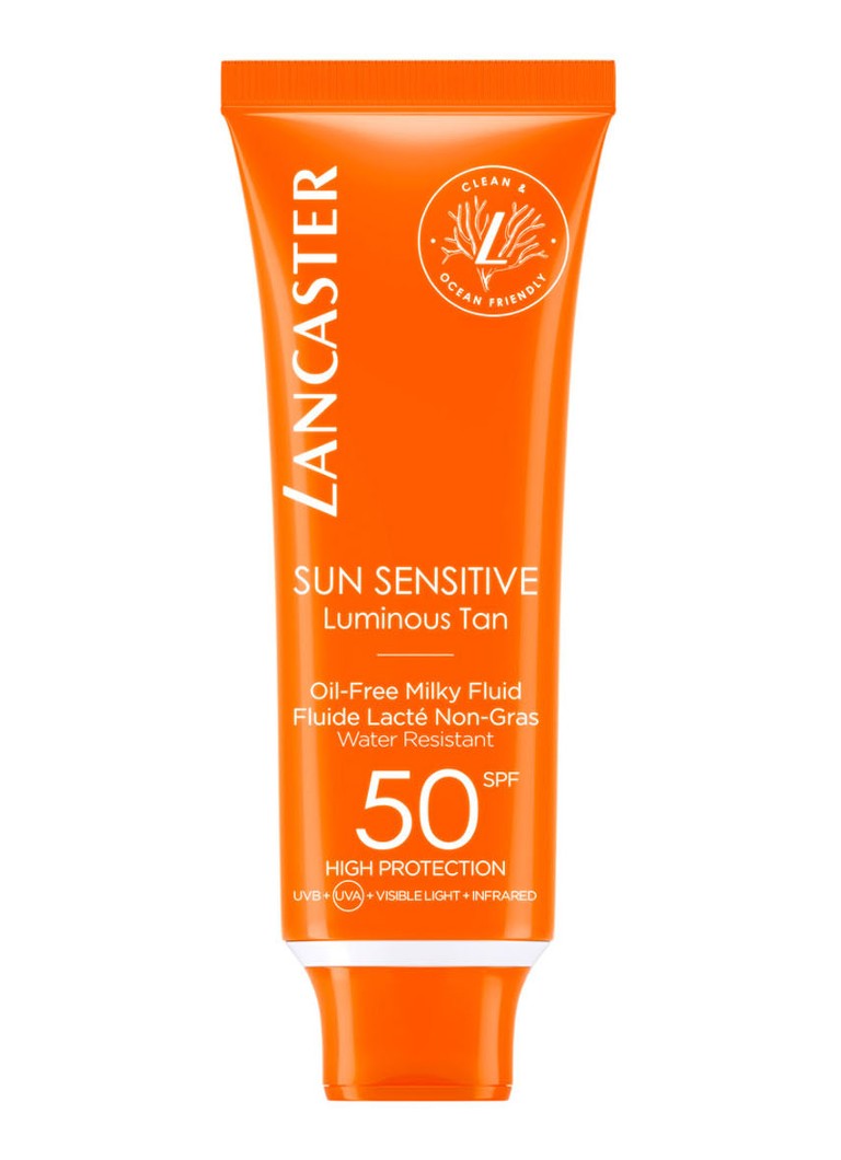 Lancaster Sun Sensitive Oil-Free Milky Fluid SPF50 - zonnebrandlotion