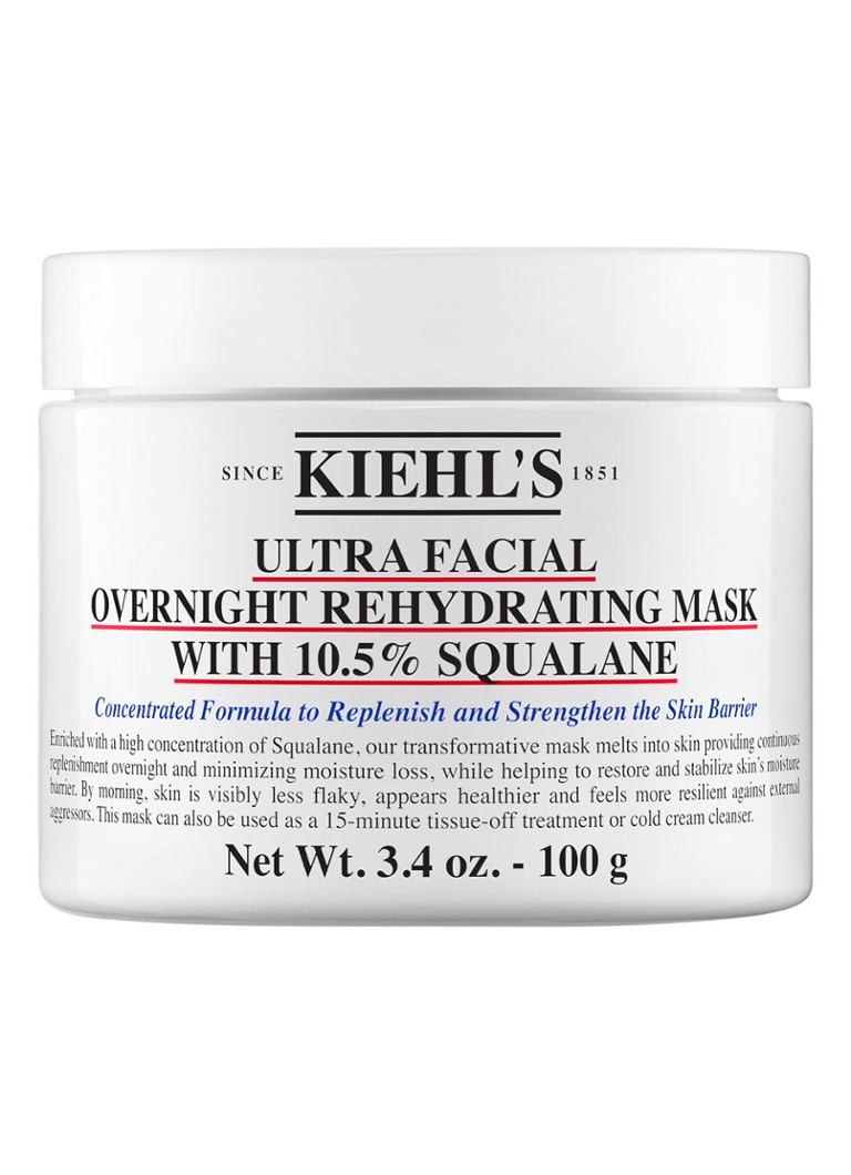 Kiehl’s Ultra Facial Overnight Rehydrating Mask with 10,5% Squalane