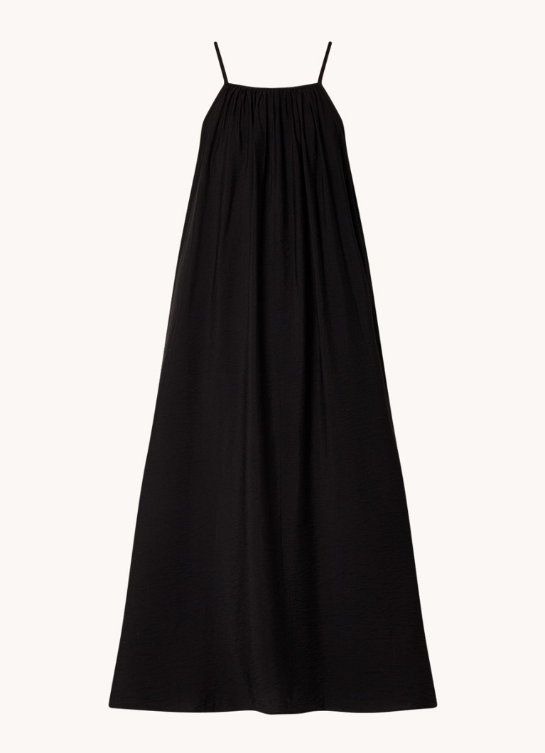 EDITED Fabrizia mouwloze midi jurk met rugdecolleté