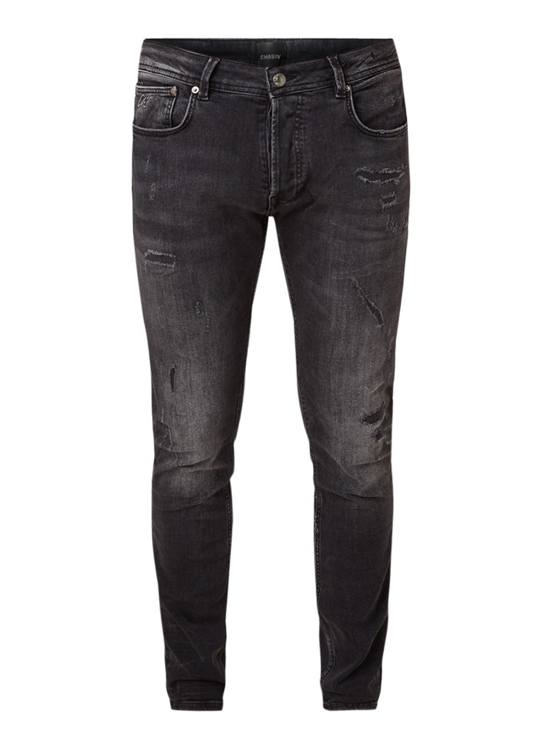 knop Vergelding fysiek CHASIN' Ego Colombo slim fit jeans met ripped details - de Bijenkorf |  StyleSearch
