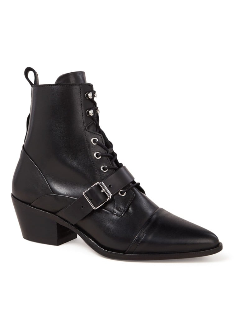AllSaints ‘Katy’ leather ankle boots , Zwart, Dames online kopen