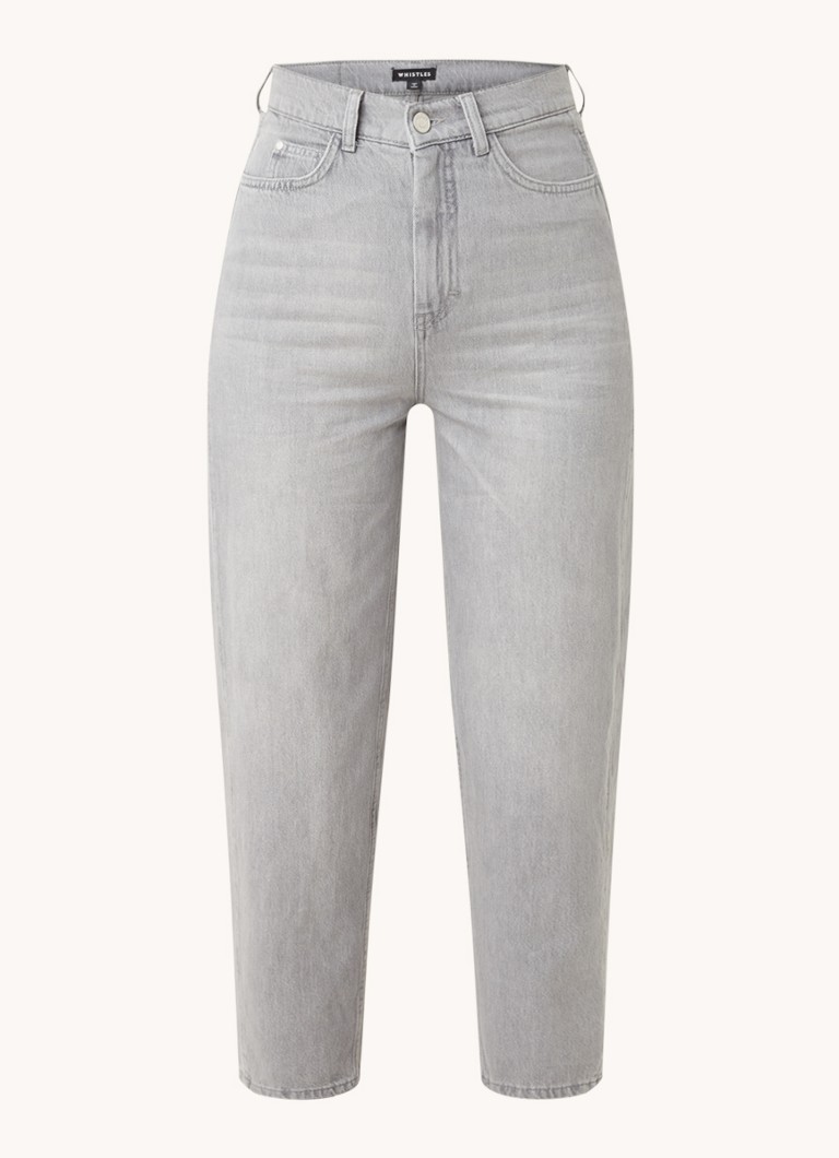 Whistles High waist tapered cropped mom jeans